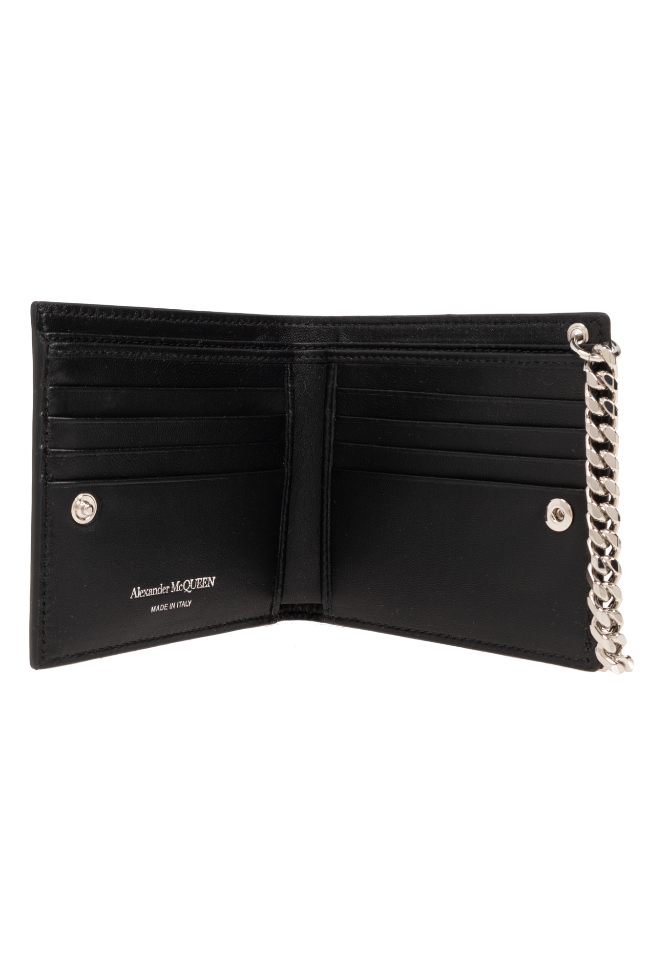 Black Wallet with logo Alexander McQueen Vitkac Italy